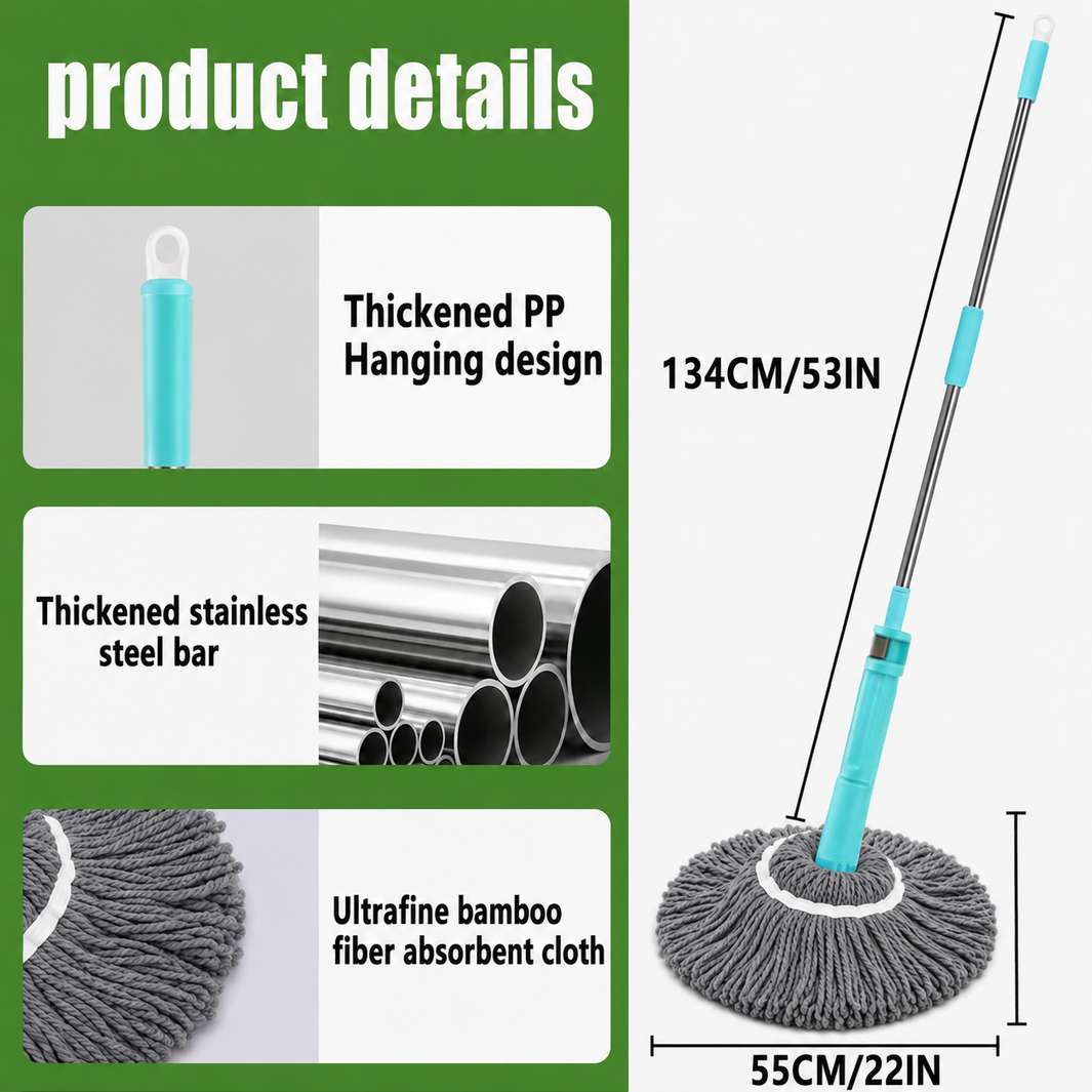 Easyclean™ 2 In 1 360° Rotatable Self Cleaning Floor Mop