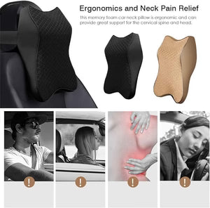 ArabNest car seat headrest with adjustable support and padded cushioning for added comfort during travel.