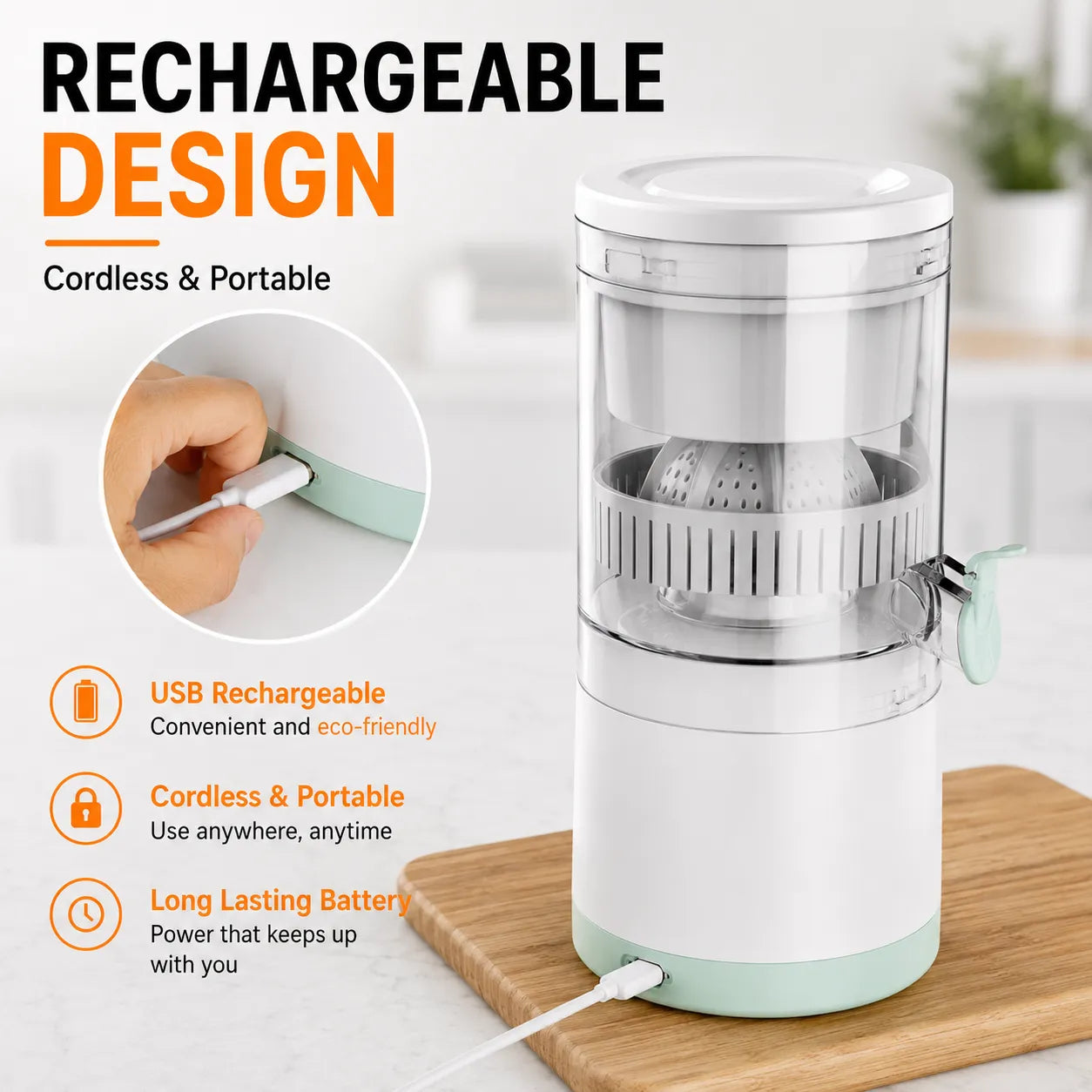 Portable Automatic Fruit Juicer