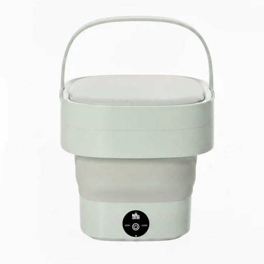 Mini washing machine by ArabNest, compact white appliance with control panel and drum for small laundry loads.