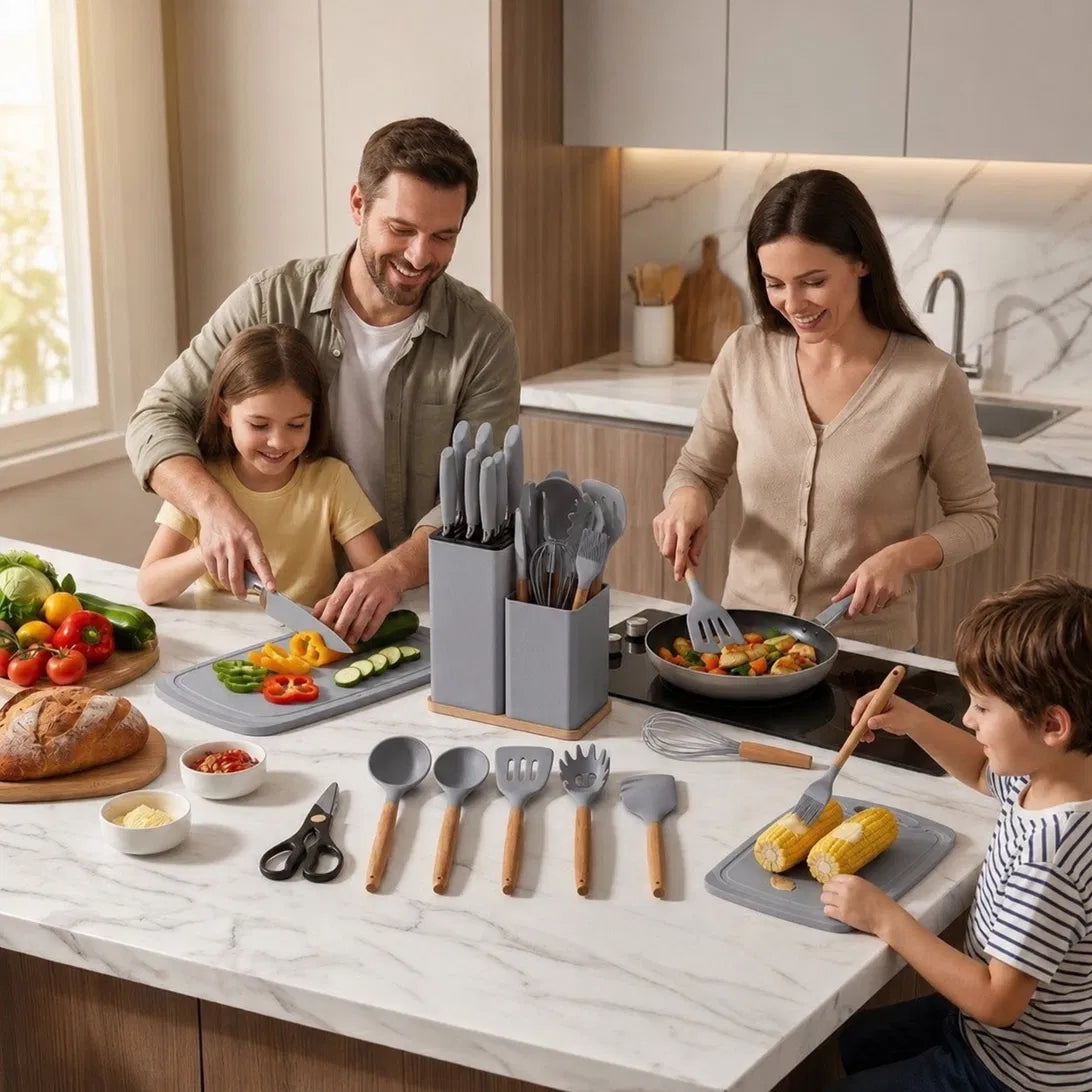 19 Pc Kitchen Utensil Set