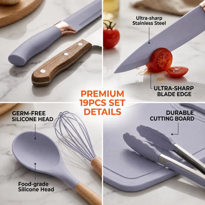 19 Pc Kitchen Utensil Set